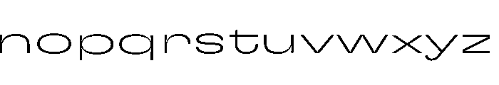 GTFlexa XExpTh 2 Font LOWERCASE