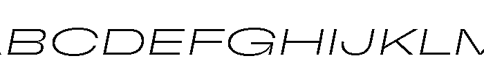 GTFlexa XExpThIt Font UPPERCASE