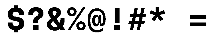 GTFlexaMono Bd Font OTHER CHARS