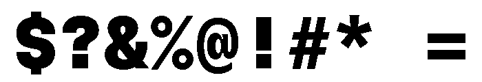 GTFlexaMono Bl Font OTHER CHARS