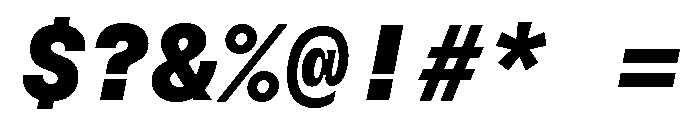 GTFlexaMono BlIt Font OTHER CHARS