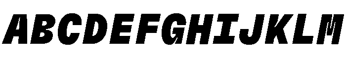 GTFlexaMono BlIt Font UPPERCASE