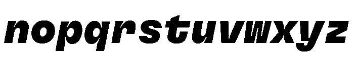 GTFlexaMono BlIt Font LOWERCASE