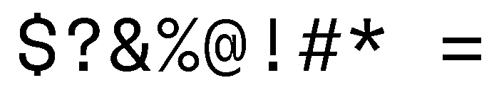 GTFlexaMono Lt Font OTHER CHARS