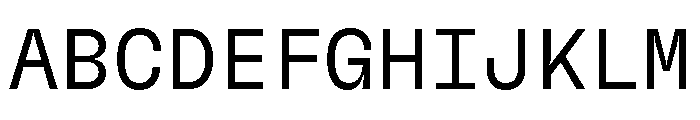 GTFlexaMono Lt Font UPPERCASE