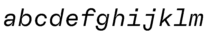 GTFlexaMono LtIt FONT