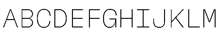 GTFlexaMono Lz Font UPPERCASE