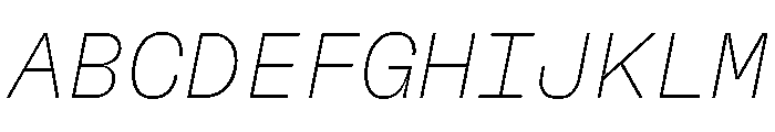 GTFlexaMono LzIt Font UPPERCASE
