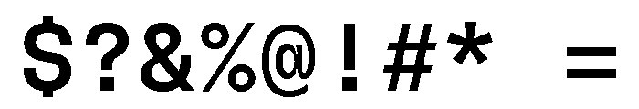 GTFlexaMono Md Font OTHER CHARS