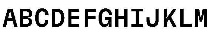 GTFlexaMono Md Font UPPERCASE