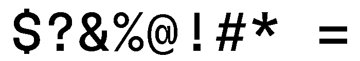GTFlexaMono Rg 2 Font OTHER CHARS