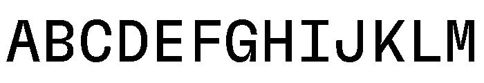 GTFlexaMono Rg 2 Font UPPERCASE