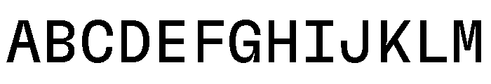 GTFlexaMono Rg Font UPPERCASE