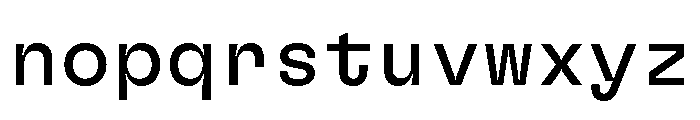 GTFlexaMono Rg Font LOWERCASE