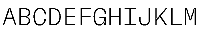 GTFlexaMono Th Font UPPERCASE