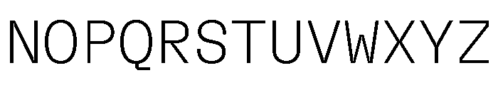 GTFlexaMono Th Font UPPERCASE