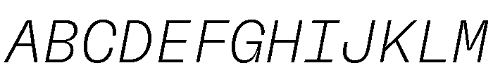 GTFlexaMono ThIt Font UPPERCASE
