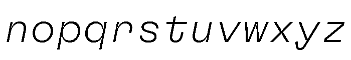 GTFlexaMono ThIt Font LOWERCASE