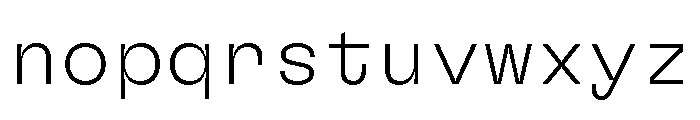 GTFlexaMono Th Font LOWERCASE