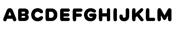 GTMaru Black Font UPPERCASE