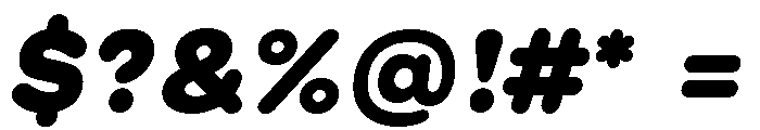GTMaru BlackOblique 2 Font OTHER CHARS
