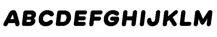 GTMaru BlackOblique Font UPPERCASE