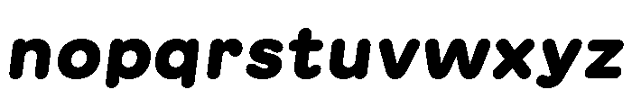 GTMaru BlackOblique Font LOWERCASE