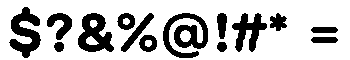 GTMaru Bold Font OTHER CHARS