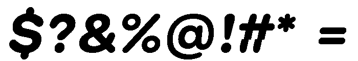GTMaru BoldOblique Font OTHER CHARS