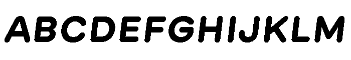 GTMaru BoldOblique Font UPPERCASE