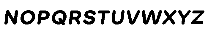 GTMaru BoldOblique Font UPPERCASE
