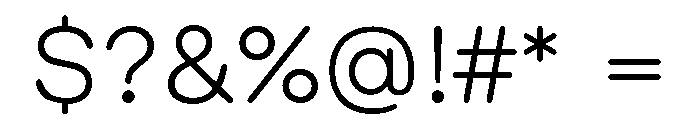 GTMaru Light Font OTHER CHARS