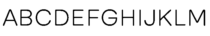 GTMaru Light Font UPPERCASE