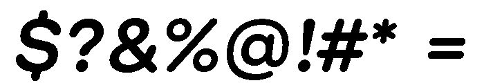 GTMaru MediumOblique Font OTHER CHARS