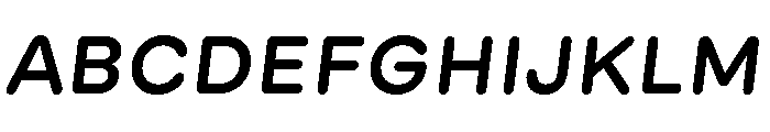 GTMaru MediumOblique Font UPPERCASE