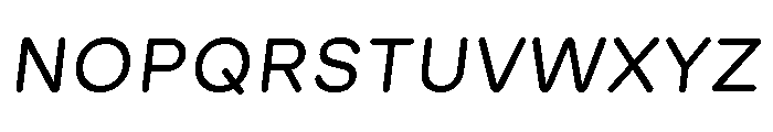 GTMaru RegularOblique 2 Font UPPERCASE