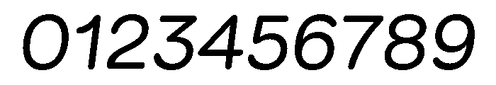GTMaru RegularOblique Font OTHER CHARS