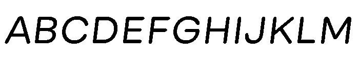 GTMaru RegularOblique Font UPPERCASE