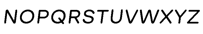 GTMaru RegularOblique Font UPPERCASE