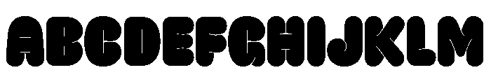 GTMaruMega Maxi 2 Font UPPERCASE