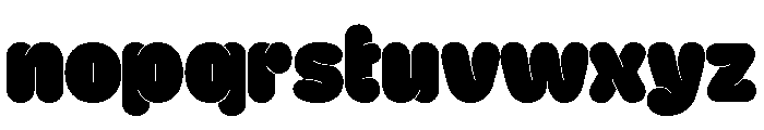 GTMaruMega Maxi Font LOWERCASE