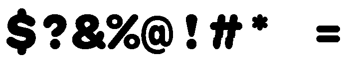 GTMaruMono Black Font OTHER CHARS