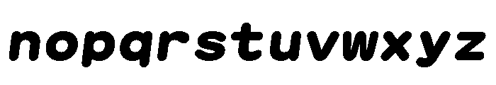 GTMaruMono BlackOblique 2 Font LOWERCASE