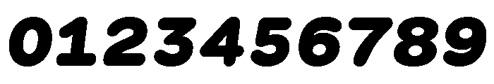 GTMaruMono BlackOblique Font OTHER CHARS
