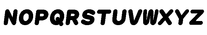 GTMaruMono BlackOblique Font UPPERCASE