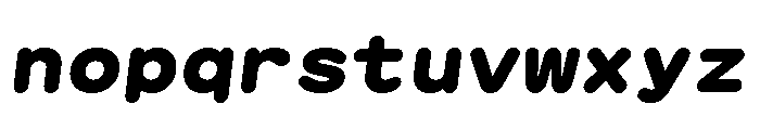 GTMaruMono BlackOblique Font LOWERCASE