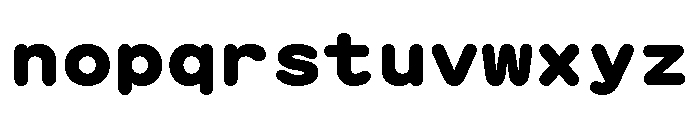 GTMaruMono Black Font LOWERCASE