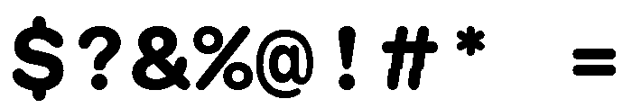 GTMaruMono Bold Font OTHER CHARS