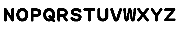 GTMaruMono Bold Font UPPERCASE