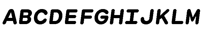 GTMaruMono BoldOblique 2 Font UPPERCASE
